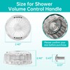 Apopip MXT11 Volume and Temperature Control Faucet Replacement Handles for