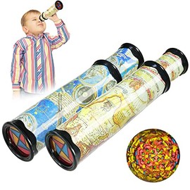 Szsrcywd 2PCS Classic World Kaleidoscope, Magic Kaleidoscope, Best Birthday Children's Toy - Kaleidoscope - Ages 5-15