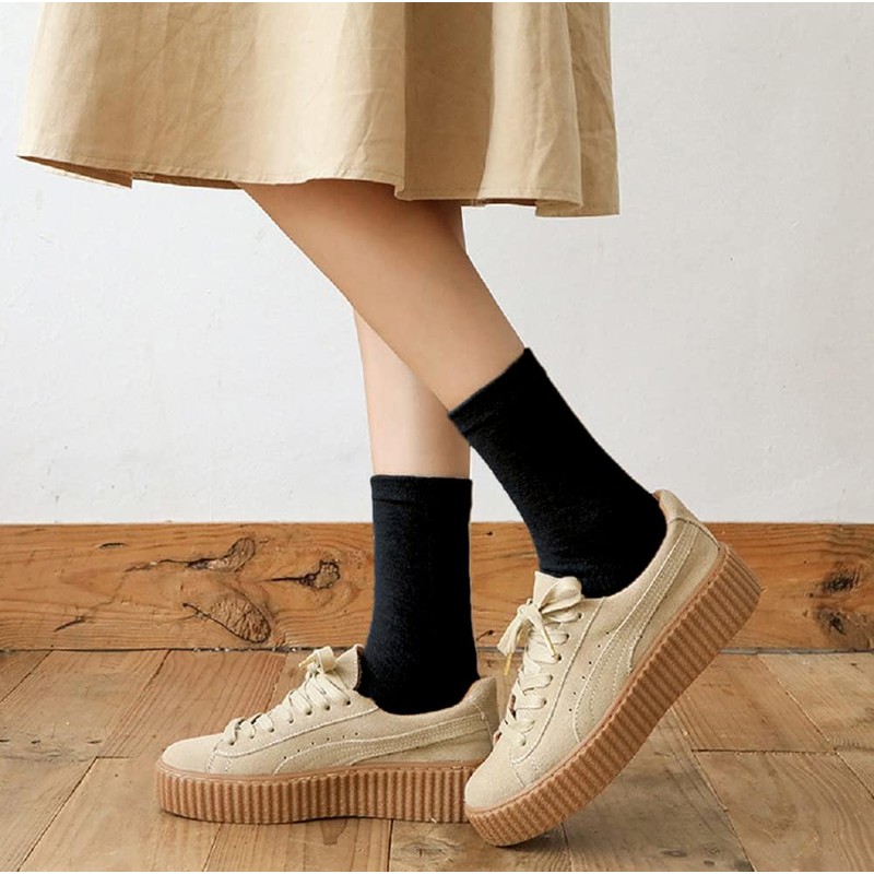 [Not Set] Women's 5 Toe Socks, Cotton Blend, All Year,