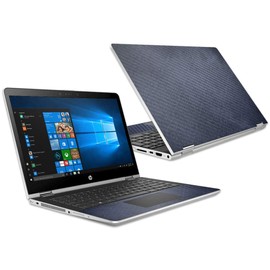 MightySkins Carbon Fiber Skin for Pavilion X360 15.6" (2018) - Charcoal Lattice | Protective, Durable Textured Carbon Fiber Finish | Easy to Apply, Remove, and Change Styles | Made in The USA