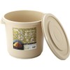 Squirrel Miso Container, Beige, Diameter 12.2 x Height 10.9 inches