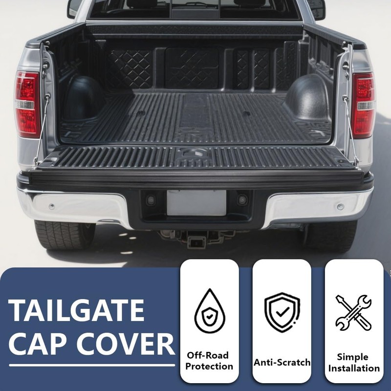 PIT66 Tailgate Molding Cap Protector Top Cover, Compatible with Ford