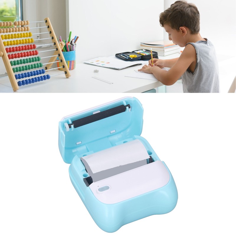 Pocket Thermal Printer with 5 Roll Paper Wireless HD Print