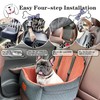 Dog Car Seat for Small Dogs,2 Adjustable Safety Puppies Leashes,Memory