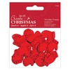 Create Christmas Wooden Shapes, Mini Mittens, Red, Pack of 30,