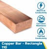 110 Copper Rectangular Bar, Unpolished (Mill) Finish, H02 Temper, ASTM