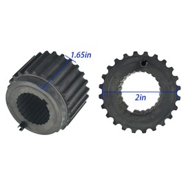 marddpair Crankshaft Belt Pulley with Sensor Blade and Spacer Replacement for Mitsubishi Montero Galant Eclipse 3.0L 3.5L