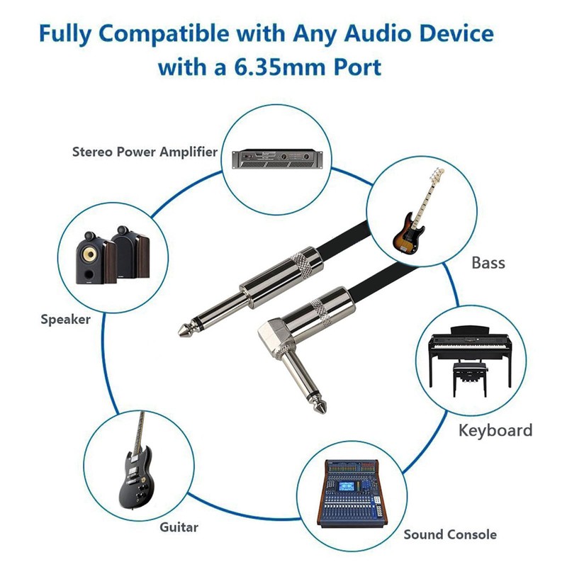 Rayzm 3 m Noiseless Guitar / Bass Lead, 6.35 mm