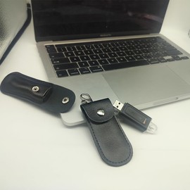 YLYSLFC 3Pcs Flash Drive Case USB Storage Case USB Flash Drive Leather Case for Protecting Your USB Flash Drive and Convenient Storage (Black Business Model)