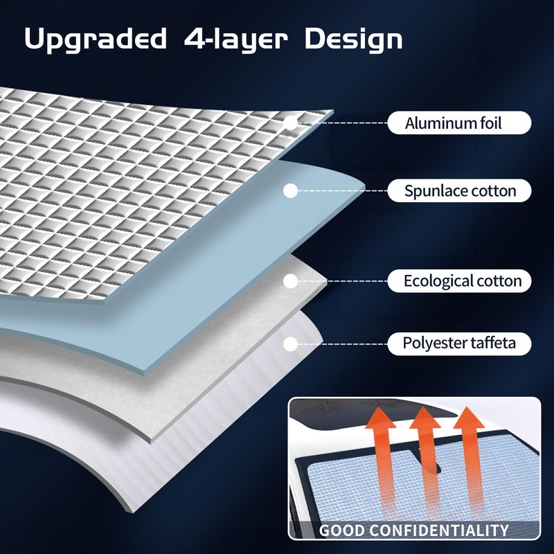 Internal Thermal Blind Set - 8 Pcs Compatible with VW