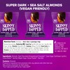 SkinnyDipped Super Dark Chocolate + Sea Salt Almonds, Vegan, Healthy
