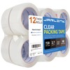 JARLINK Clear Packing Tape (12 Rolls), Heavy Duty Packaging Tape