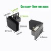 KAFENDA 2pcs Black Frameless Door Hinge Glass Door Hinges is