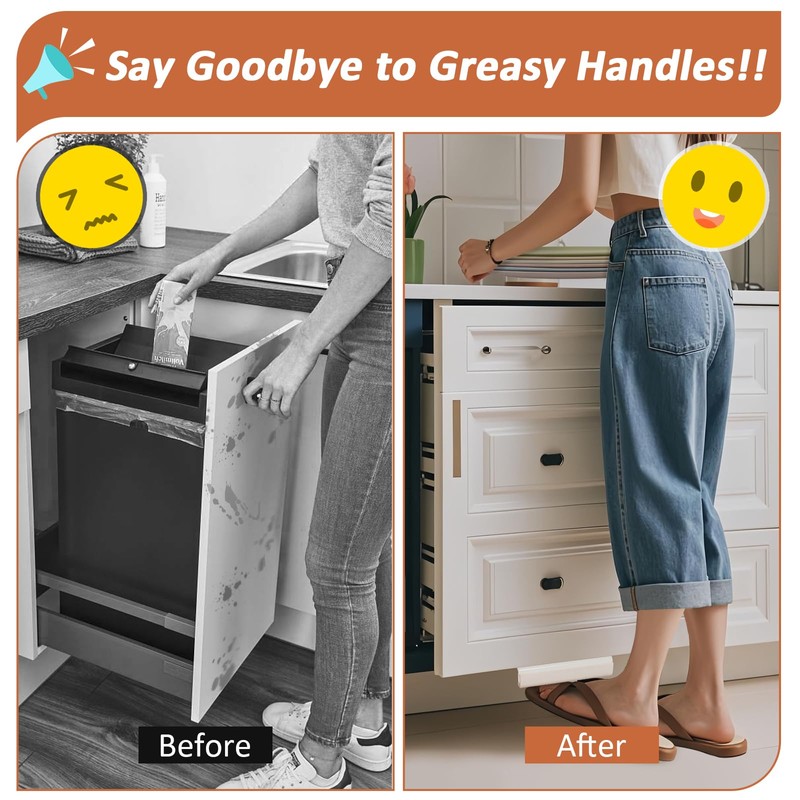 Cathyeen 2 Pack Cabinet Foot Pull, Foot Pull for Trash