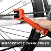 Dickno 2 PCS Motorcycle Chain Brush, Bicycle Chain Cleaning Brush