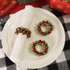 Utalek Christmas Napkin Rings Set of 6 Jingle Bell Napkin