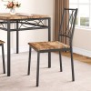 Jojoka Dining Table Set Chairs Home Kitchen Breakfast Wood Top