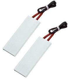 2PCS PTC Heating Element AC/DC 110V 60C Aluminum Shell Insulated Constant Temperature Ceramic Thermostatic Heaters Plate 3.15x1.12in, PTCYIDU