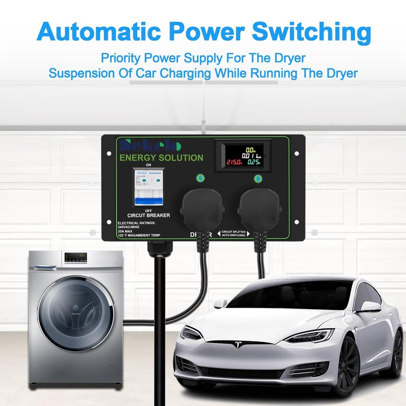 Smart EV Charging Integration: Sekelo Automatic Power Switch for Dryer