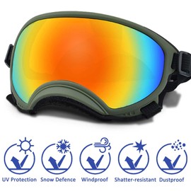 Small Dog Sunglasses with Adjustable Strap UV Protection, Winproof Dog Puppy Sunglasses, Suitable for Small Dog Pet Glasses, Dogs Eyes Protection，Soft Dog Goggles