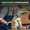 HLDD HANDLANDY Fingerless Work Gloves, Utility Work Gloves for Men