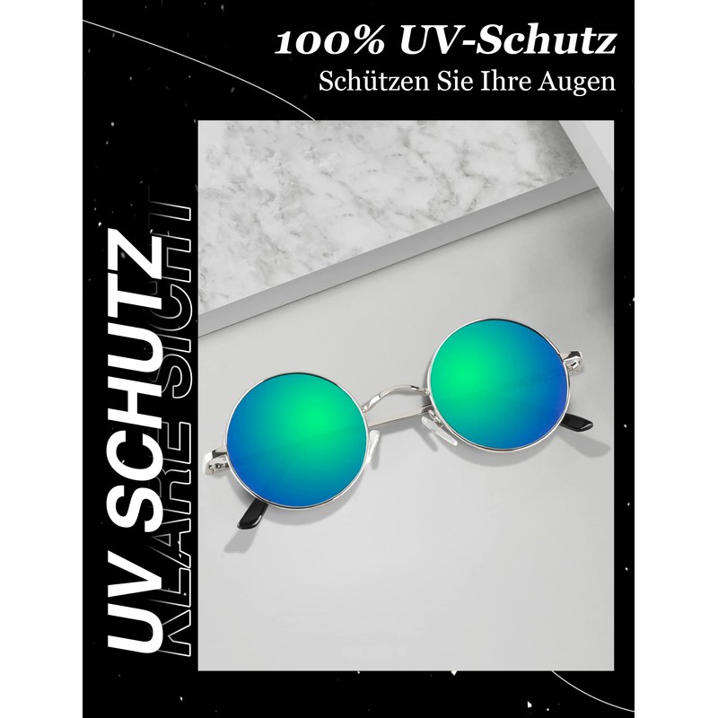 ANYLUV Sunglasses Men's Polarised Round Sunglasses Men Women Classic with