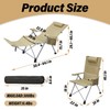 BDL Reclining Camping Chair with Foot Rest, Adjustable Back, Heavy