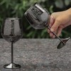 Sky Fish Stainless Steel Wine Goblets 2-Pack 18oz | Black