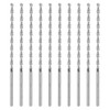 10Pcs Parabolic Drill Bit Good Hardness High Speed Steel Straight