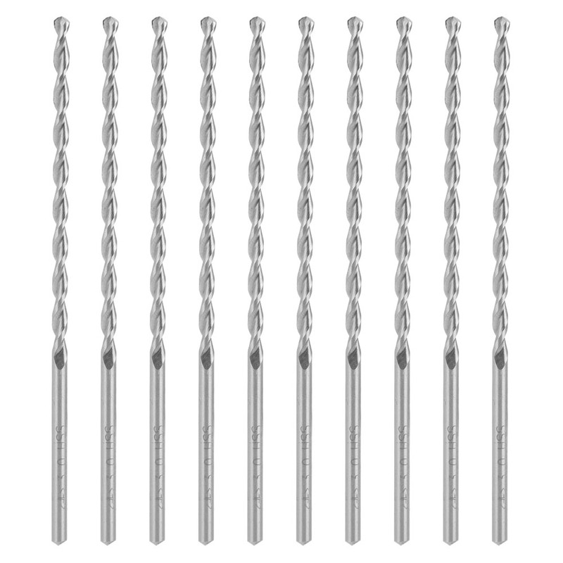 10Pcs Parabolic Drill Bit Good Hardness High Speed Steel Straight