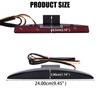 DREAMIZER Black Chopped Fender Edge Motorcycle LED Running Brake Rear