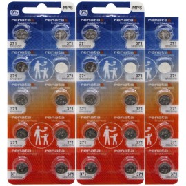 Renata 25 Renata 371 SR920SW Silver Oxide 1.55v 0% MERCURY Batteries