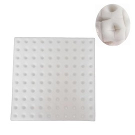 Generisch Hydroponics Sponge, Pack of 100 Hydroponics Sponge for Growing Seeds, Seedling Sponges for Growing Small Buds and Seedlings (White)