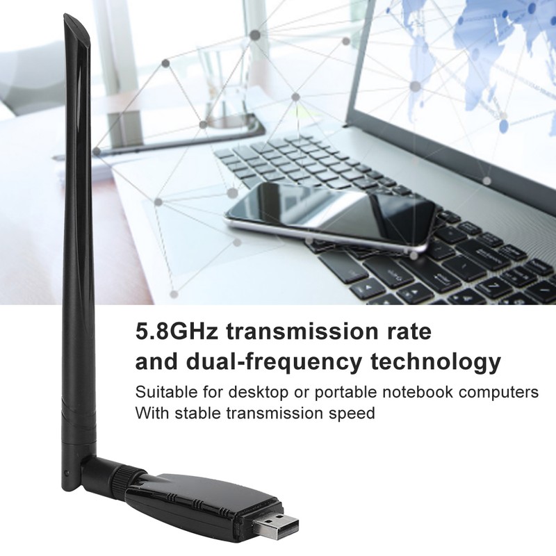 ZAPO Wireless Network Card 600M DualBand for Bluetooth 4.0 Transmitter