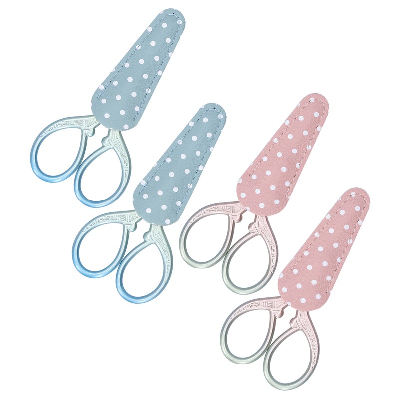 2Pcs Retro Scissors CrossStich Embroidery Sewing Yarn Thread Shears with