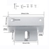 Bohaner Pack of 4 Z-Angle Brackets Solar Panel Mount with