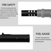 CAMVIL Refillable Camping Butane Torch Lighter with Fuel Gauge &