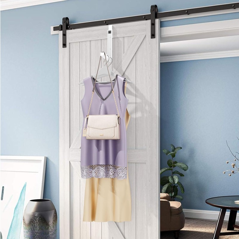 ZMBESUP Over The Door Hanger Folding Clothes Drying Rack, Folding