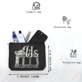 MAOFAED and If History's Clear Someone Always Ends Up in Ruins, Music Lyrics Cosmetics Bag for Fans (History clearCA)