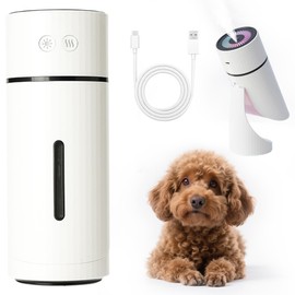 Emesak Emesak Small Dog Humidifier, 100% Pet-Safe, Pets Friendly Mini Quiet Mist Humidifiers, Adjustable 90 Mist, Moisturized Environment For Dogs, USB-Charge Pet Respiratory & Home Use(Charge)