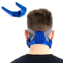 Satin Neck Pad for Headband, Neck Pillow, Mask Strap, Padded Accessories for Mask Strap Cover, Pressure Relief, Breathable Cushion (Blue)