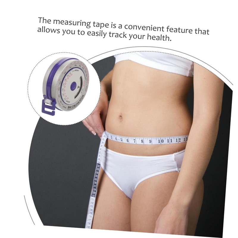 jojofuny Aluminum Tape Measure 2m Retractable Body Measurement Cloth Measuring