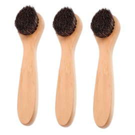 FRCOLOR 3pcs Face Cleansing Brush For Facial Exfoliation Natural Bristles Brush For Dry Brushing Wood Handle Skin Cleaning Scrubbers For Men And Women