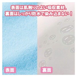 Bamboo Tiger Human Care Pile Sheet Light Blue