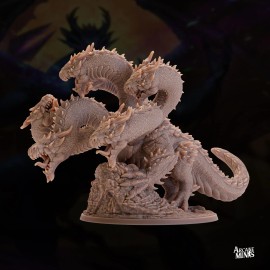 Arcane Minis Hexblood Hydra Pose 1 | D&D Miniature | Arcane Minis | 35mm