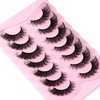 Mink Lashes Full False Eyelashes Wispy Cat Eye Lashes Strip