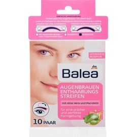 Balea Eyebrow Hair Removal Strips 1 Pack of 10