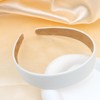 Semato White Headband 1 Inch PU Leather Headband for Women
