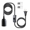 2-Pack Extension Hanging Lantern Cord Cable UL 375W with E26