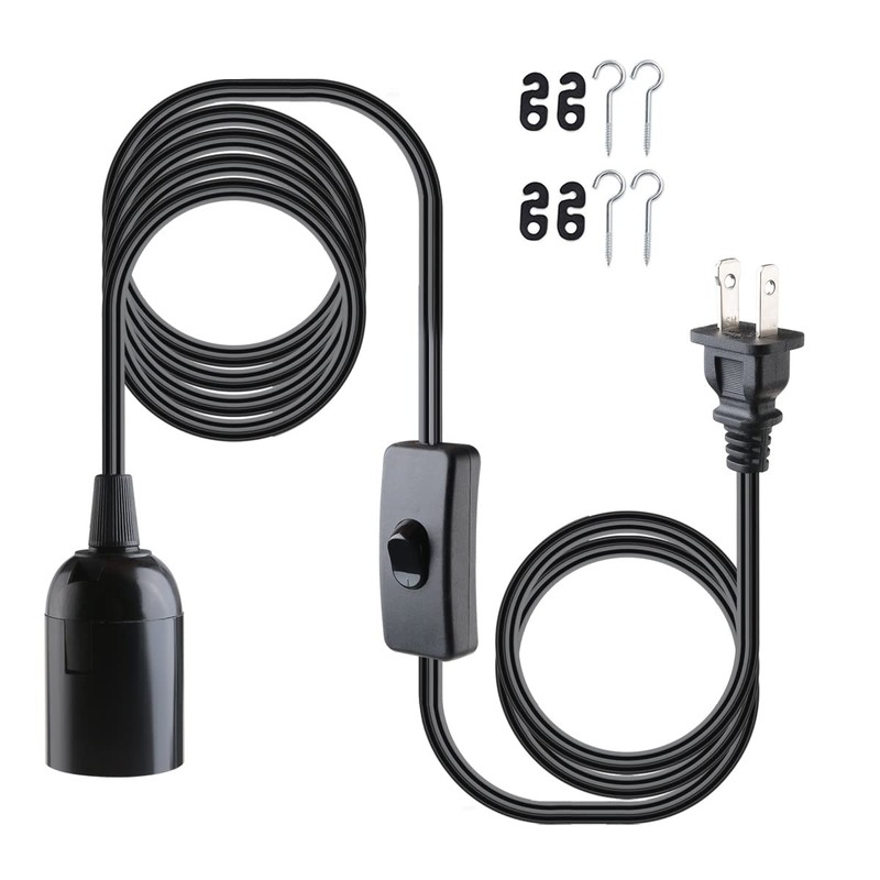 2-Pack Extension Hanging Lantern Cord Cable UL 375W with E26